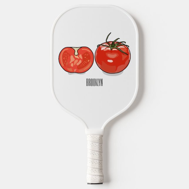 Palas De Pickleball Ilustracion personalizado de tomate (Anverso)