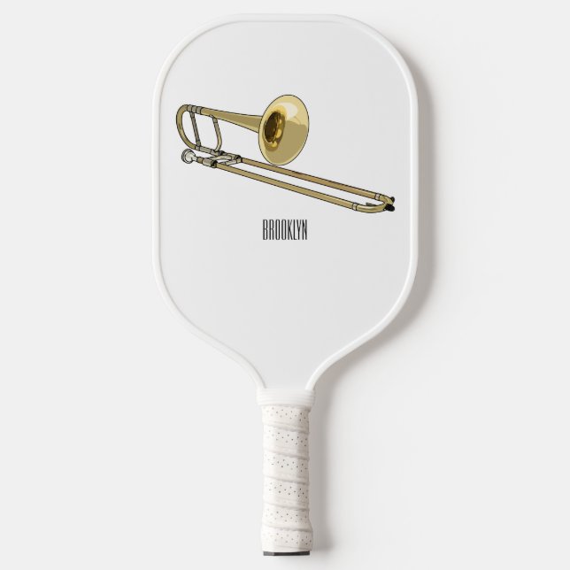 Palas De Pickleball Ilustracion personalizado de Trombone (Anverso)