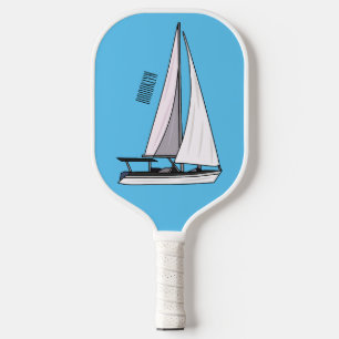 Palas De Pickleball Ilustracion personalizado de velero