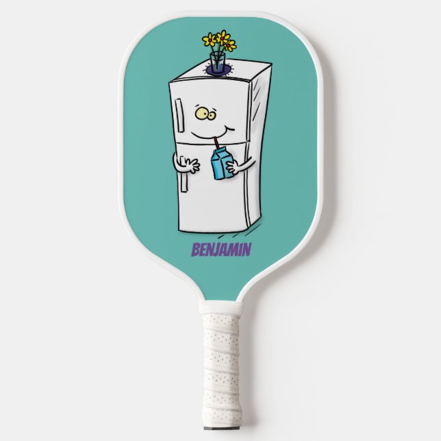 Palas De Pickleball Ilustracion personalizado frigorífico divertido (Anverso)