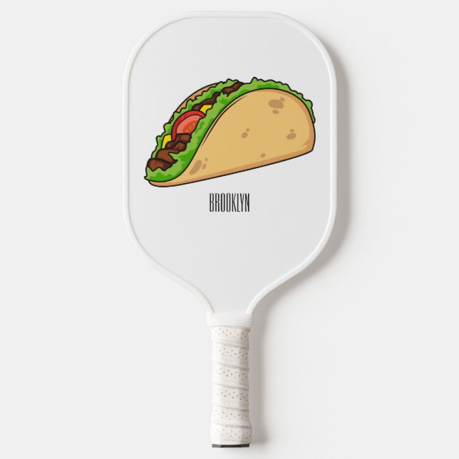 Palas De Pickleball Ilustracion personalizado Taco (Anverso)