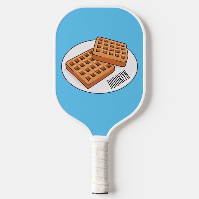 Palas De Pickleball Ilustracion Waffle personalizado (Anverso)