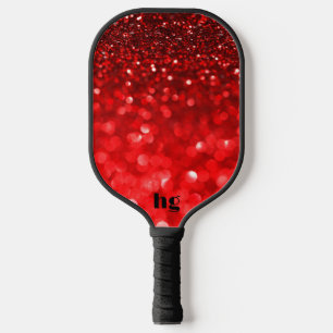 Palas De Pickleball Imagen de textura de purpurina rojo roto