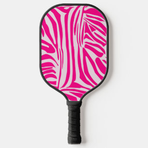 Palas De Pickleball Impresión de cebra rosa