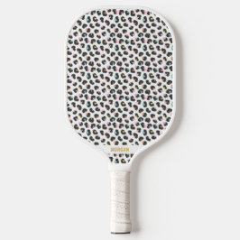 Palas De Pickleball Impresión de leopardo multicolor
