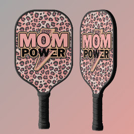 Palas De Pickleball Impresión de leopardo rosa de Mamá Power