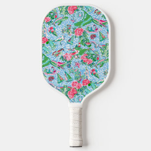 Palas De Pickleball Impresión de Nantucket Preppy Palm Beach