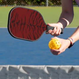 Palas De Pickleball Impresión digital del tigre rojo
