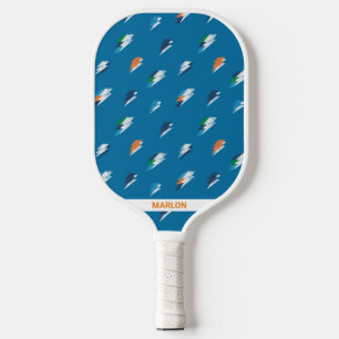 Palas De Pickleball Impresión negrita ligera en azul
