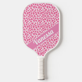 Palas De Pickleball Impresión personalizada de leopardo rosa - Chicas