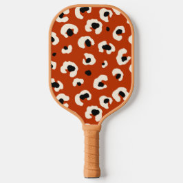Palas De Pickleball Impresión vibrante negrita de leopardo rojo