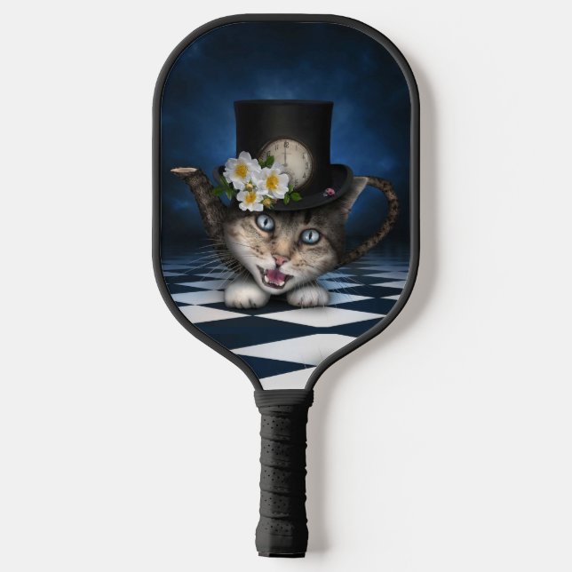 Palas De Pickleball Impresionante diseño caprichoso para gato de odio  (Reverso )