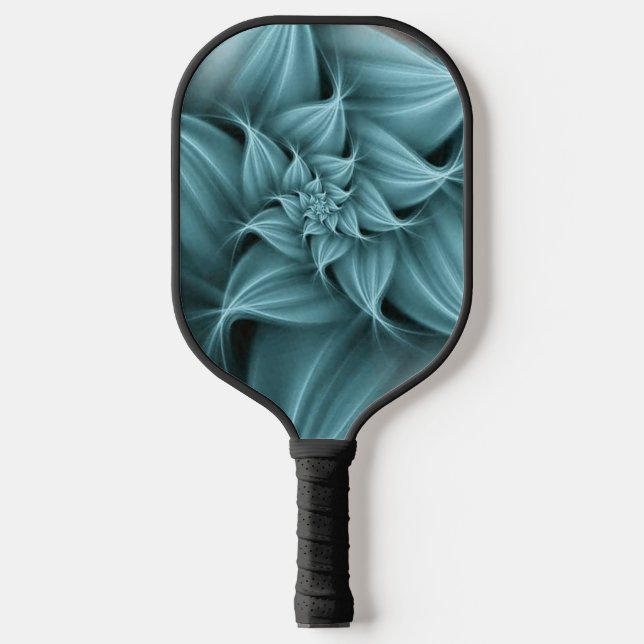 Palas De Pickleball Impresionante flor turquesa (Anverso)