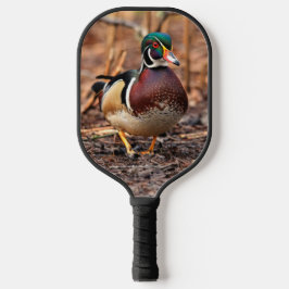 Palas De Pickleball Impresionante pato de madera en los bosques