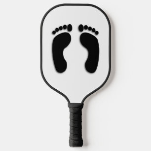 Palas De Pickleball Impresiones de pies desnudos