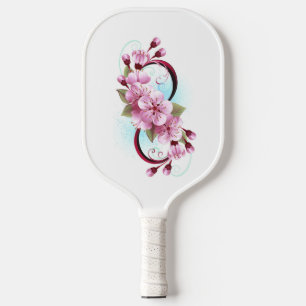 Palas De Pickleball Infinito con las flores de flores de Sakura Blosso
