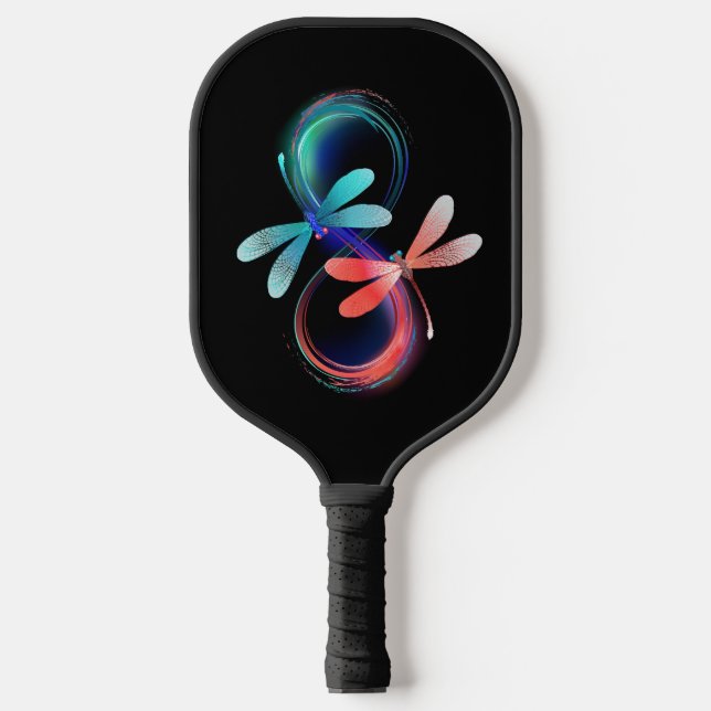 Palas De Pickleball Infinity with glowing dragonflies (Anverso)