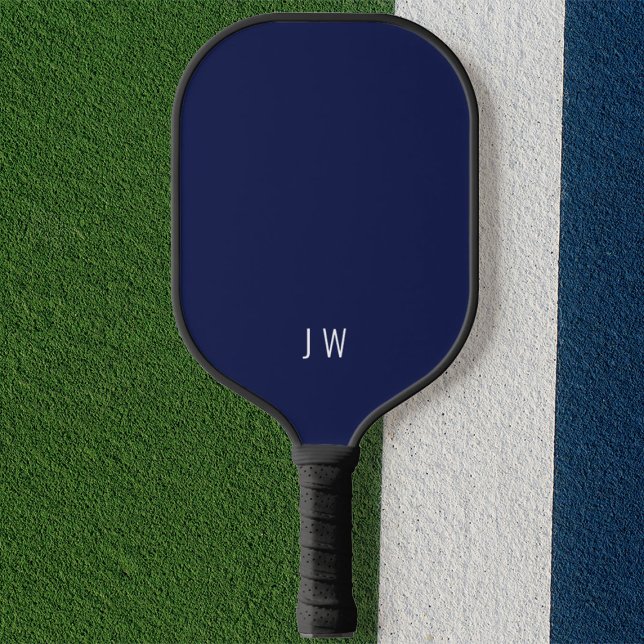 Palas De Pickleball Iniciales del Monograma Azul de la Marina Oscura M (Subido por el creador)