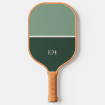 Iniciales Monogramáticas Verdes Minimalistas Moder