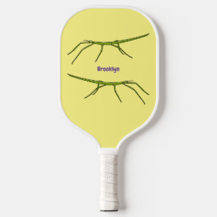 Palas De Pickleball Insectos de palos verdes con caras felices persona