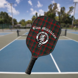 Palas De Pickleball Insignia Escudo de Clan Middleton y Tartán