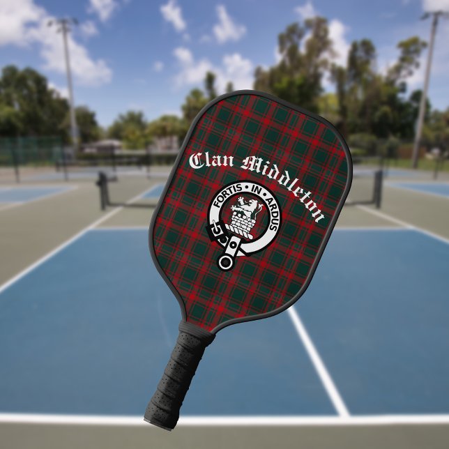 Palas De Pickleball Insignia Escudo de Clan Middleton y Tartán (Subido por el creador)