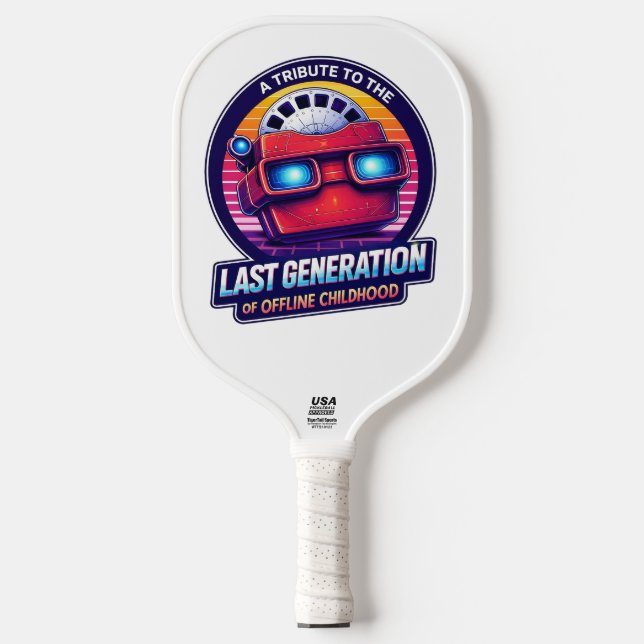 Palas De Pickleball Insignia Retro Viewmaster: Última Generación sin C (Anverso)