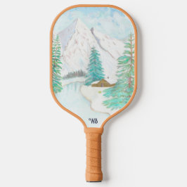 Palas De Pickleball Invierno Maravilloso con Texto