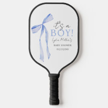 Invitación de Baby Shower de Lazo Azul, Baby Showe