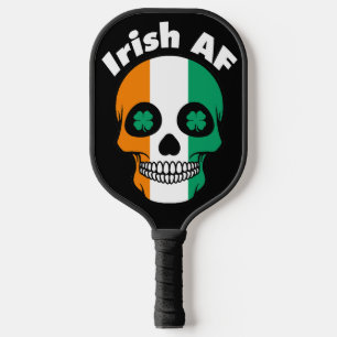 Palas De Pickleball Irish AF, Happy St. Paddy's Day, el cráneo de la b
