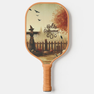 Palas De Pickleball Jardín de otoño y espantapájaros