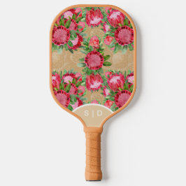Palas De Pickleball Jardín de Protea Rosa Florece Beige