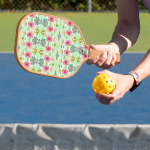 Palas De Pickleball Jardín ecléctico encantador: Belleza floral divers