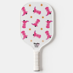 Palas De Pickleball Joven cretino rosado divertido arranca estrellas d