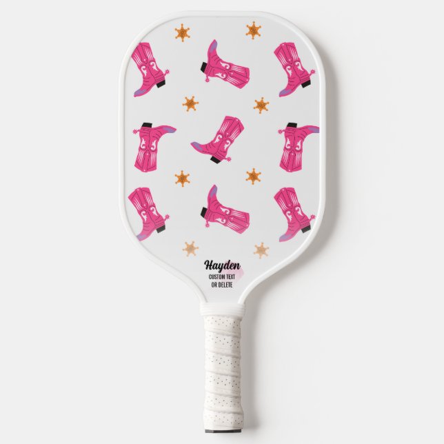 Palas De Pickleball Joven cretino rosado divertido arranca estrellas d (Anverso)
