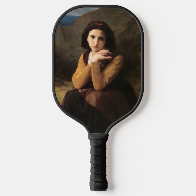 Palas De Pickleball Joven muchacha de Bouguereau (Anverso)