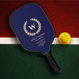 Palas De Pickleball Jubilación azul de la Marina de Guerra de Monogram