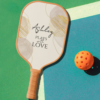 Palas De Pickleball Juegas con amor, dejando el beige