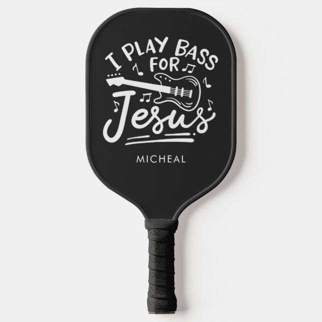 Palas De Pickleball Juego Bass Para Jesús Cristiano Guitarista (Anverso)