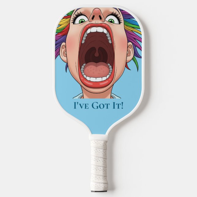 Palas De Pickleball Jugador de bolas azules (Anverso)