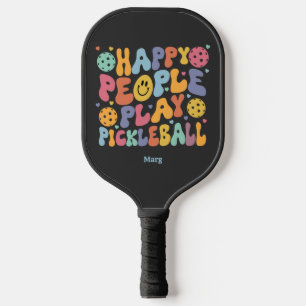 Palas De Pickleball Jugador Feliz Juega Pickleball