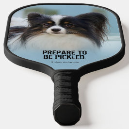 Palas De Pickleball Juguete de Papillon lindo perro español en el muel