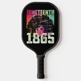 Palas De Pickleball Juneteenth 1865 afroamericano libertad negra