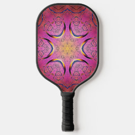 Palas De Pickleball Kaleidoscopio del corazón radiante