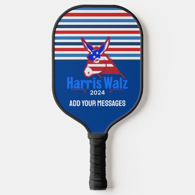 Palas De Pickleball Kamala Harris Walz Donkey (Anverso)