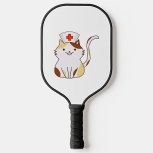 Palas De Pickleball Kawaii Cat Nurse