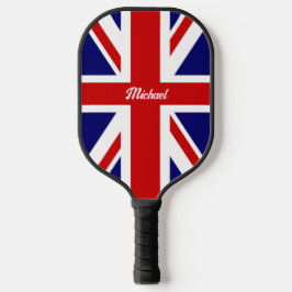 Palas De Pickleball La bandera de Gran Bretaña con nombre o texto