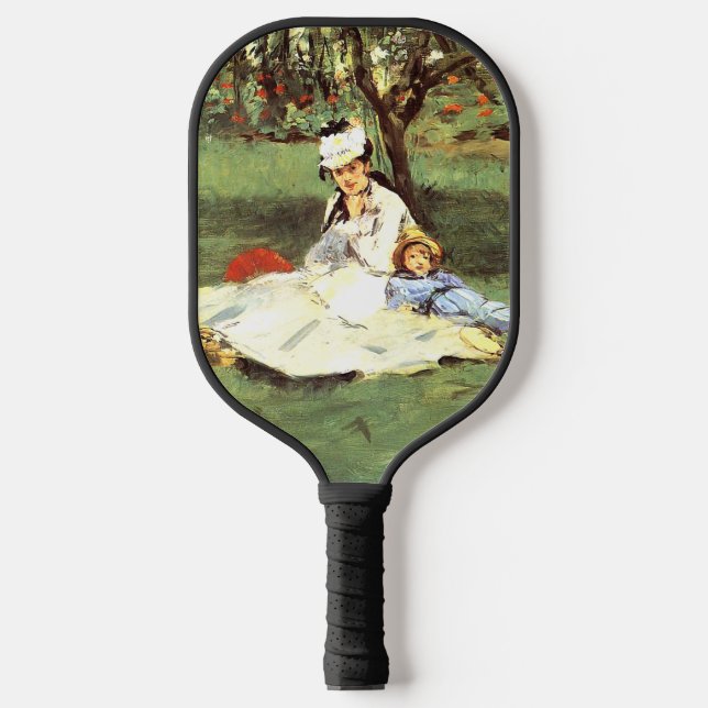 Palas De Pickleball La familia Monet en su jardín Edouard Manet (Anverso)