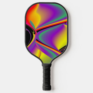 Palas De Pickleball La magia de los colores abstracta el arte pluviomé
