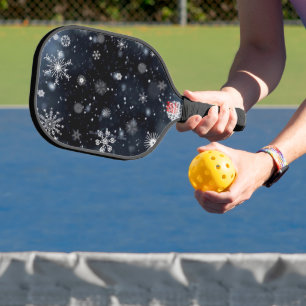 Palas De Pickleball La Navidad de SlipperyJoe invernal mágica pacífica